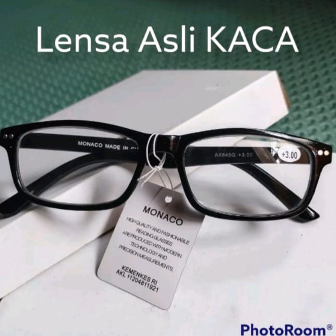 PRODUCT IMPOR Harga Terbaik Kacamata baca lensa asli kaca awet tahan gores kaca mata plus rabun deka