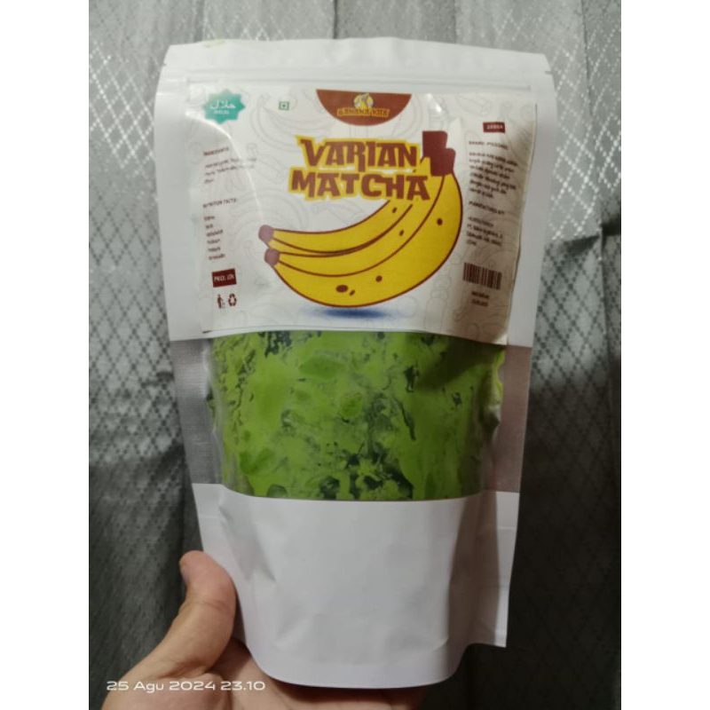 

Kripik Pisang Lumer Varian Matcha 200gr