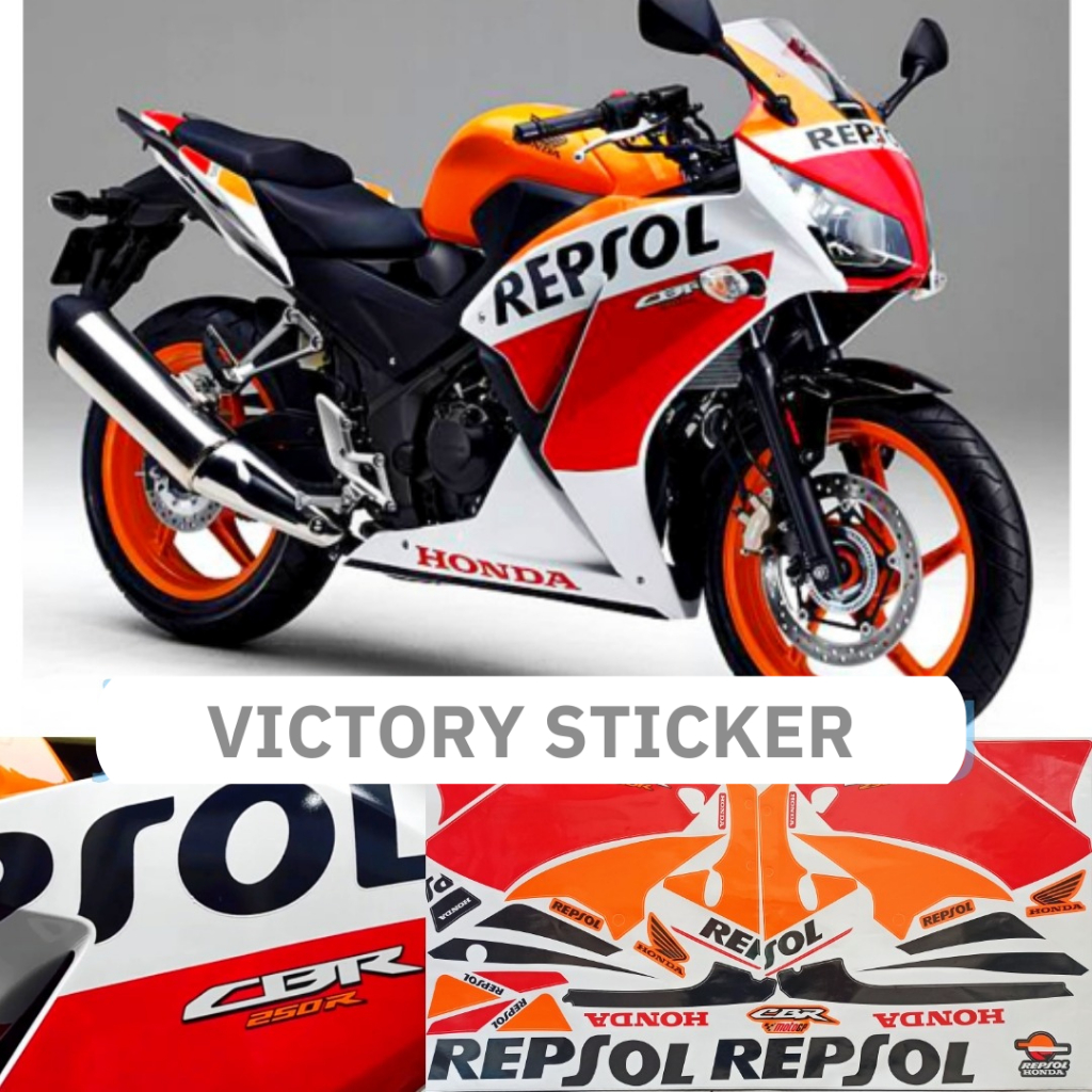 Striping CBR 250r K33 repsol (bukan 150)