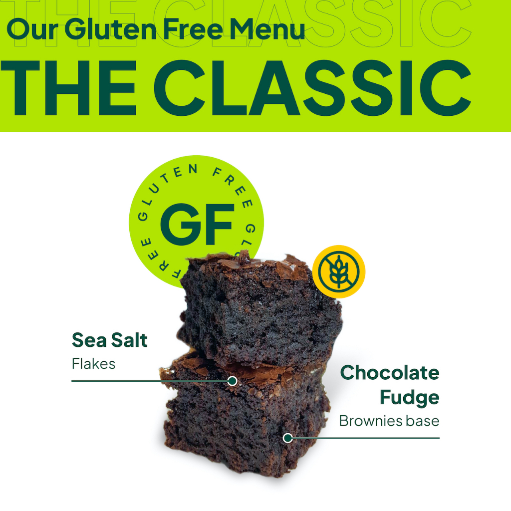 

Gael's The Classic Gluten Free Fudgy Brownies | Dengan Dark Chocolate Couverture 56-65%