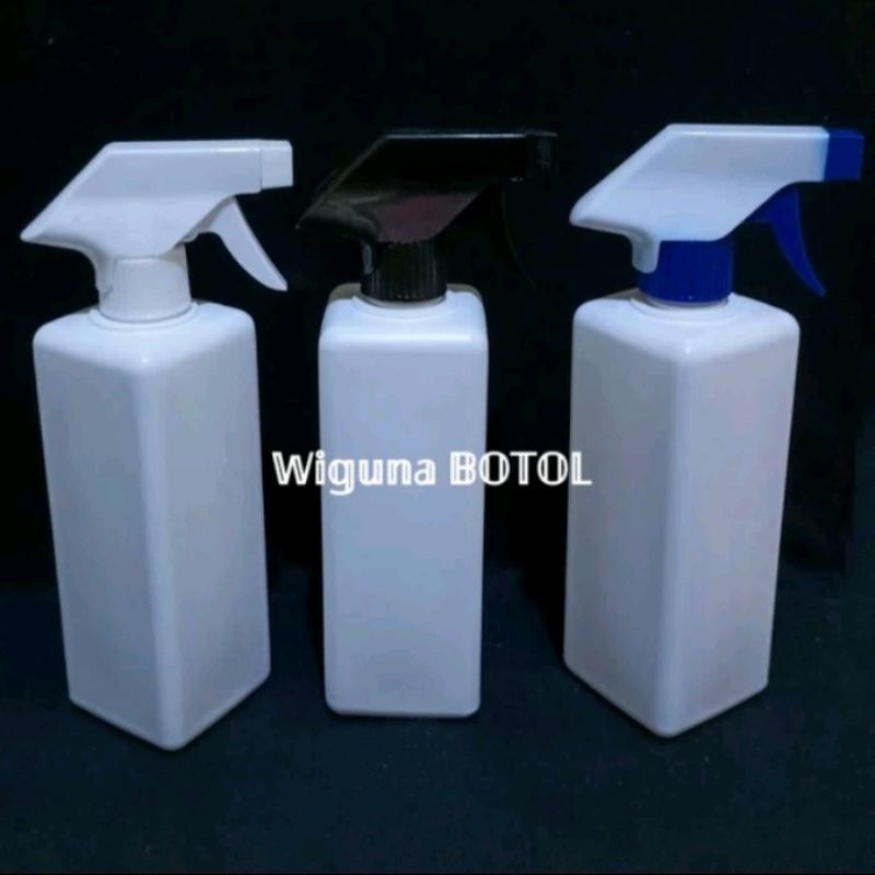 Botol Kispray 500ml Hdpe Kotak / Botol Spray Kispray 500ml Kotak