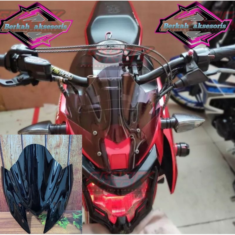 VISOR YAMAHA VIXION NVA ADVANCE 2015 2016 MODEL TERBARU WINDSHIELD VIXION NVA ADVANCE 2015 2016
