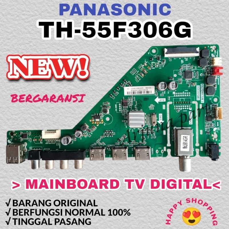 Mainboard TV Panasonic TH-55F306G / MB Tv Panasonic 55F306G / Mesin Tv Panasonic TH-55F306G / TH-55F