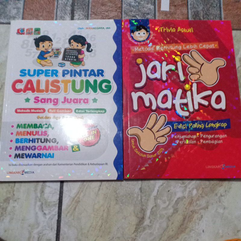 paket (super pintar calistung & jarimatika) FREE GIFT MIX
