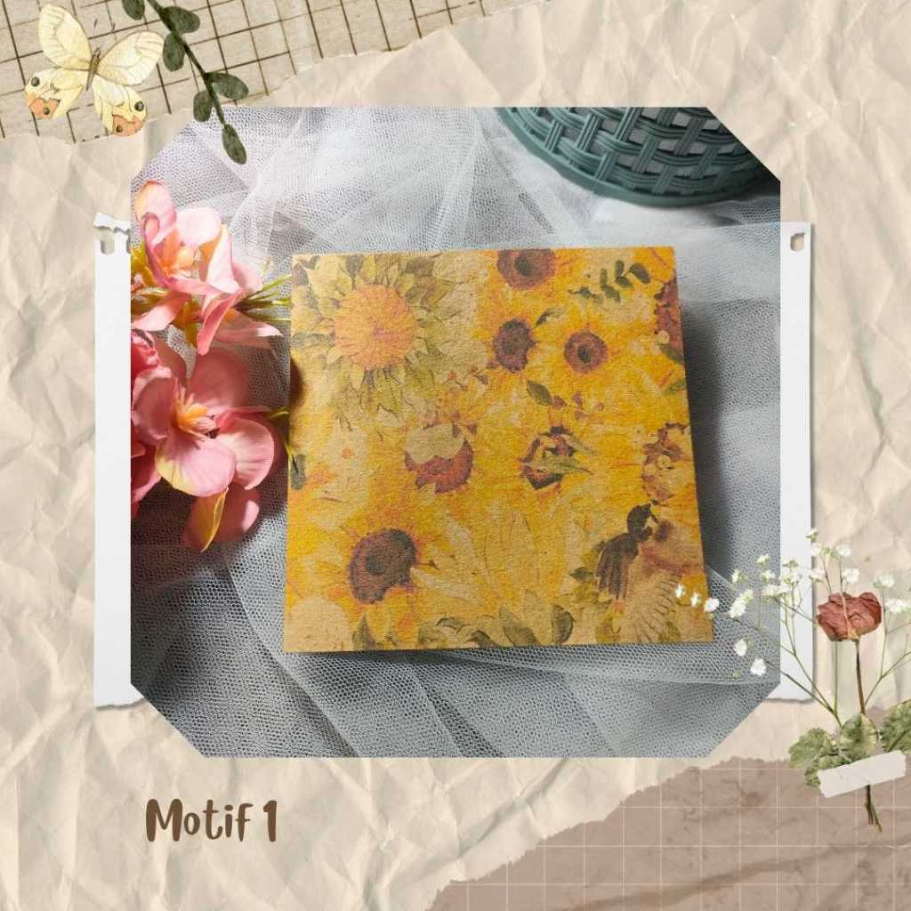 

KERTAS MOTIF DIY SCRAPBOOK BUNGA MATAHARI | LUMINTU FLORIST