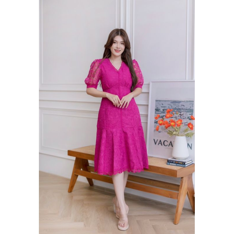 Dress premium bangkok DNY dress pesta dress kondangan mewah Dress DNY