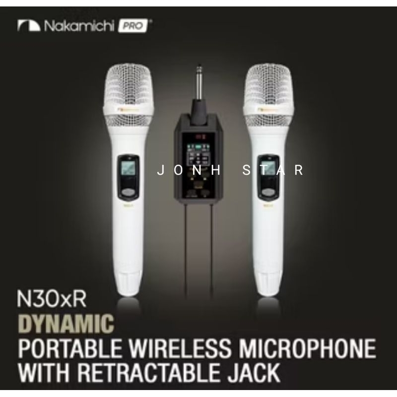 MIC WIRELESS NAKAMICHI N30X / NAKAMICHI N-30X ORIGINAL (FREE BUSA MIC TEBAL 2PC)