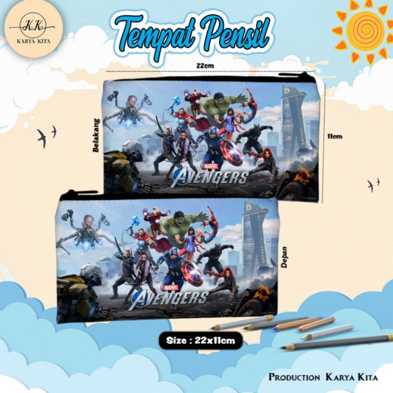 

tempat pensil karakter terlaris anime avengers katalog 06