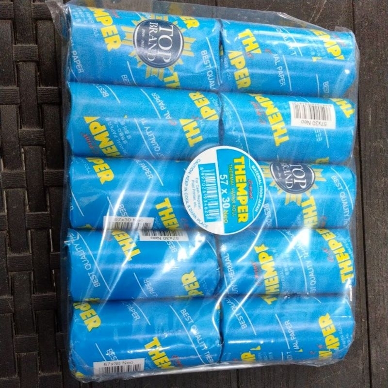 

(10pcs) Thermal paper/kertas struk eprint Uk 57×30 mm neo