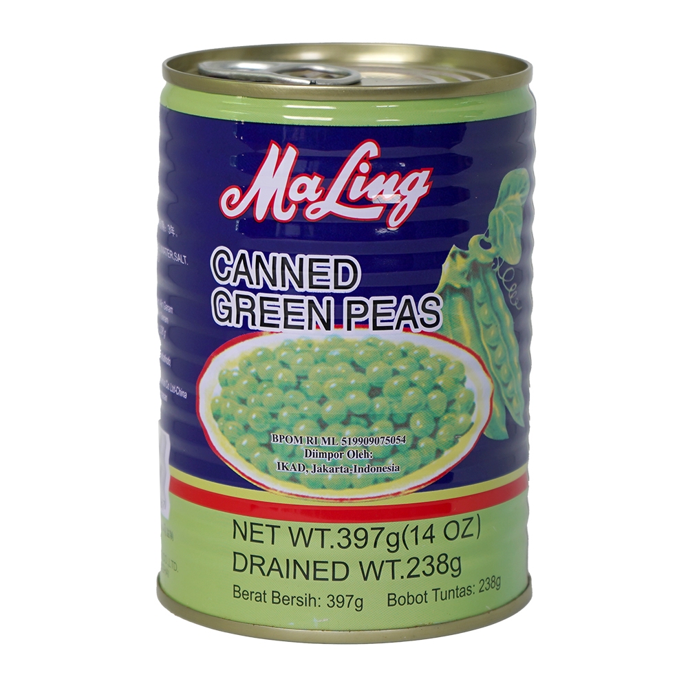 

Maling Canned Green Peas TTS (Kacang Polong) 397gr
