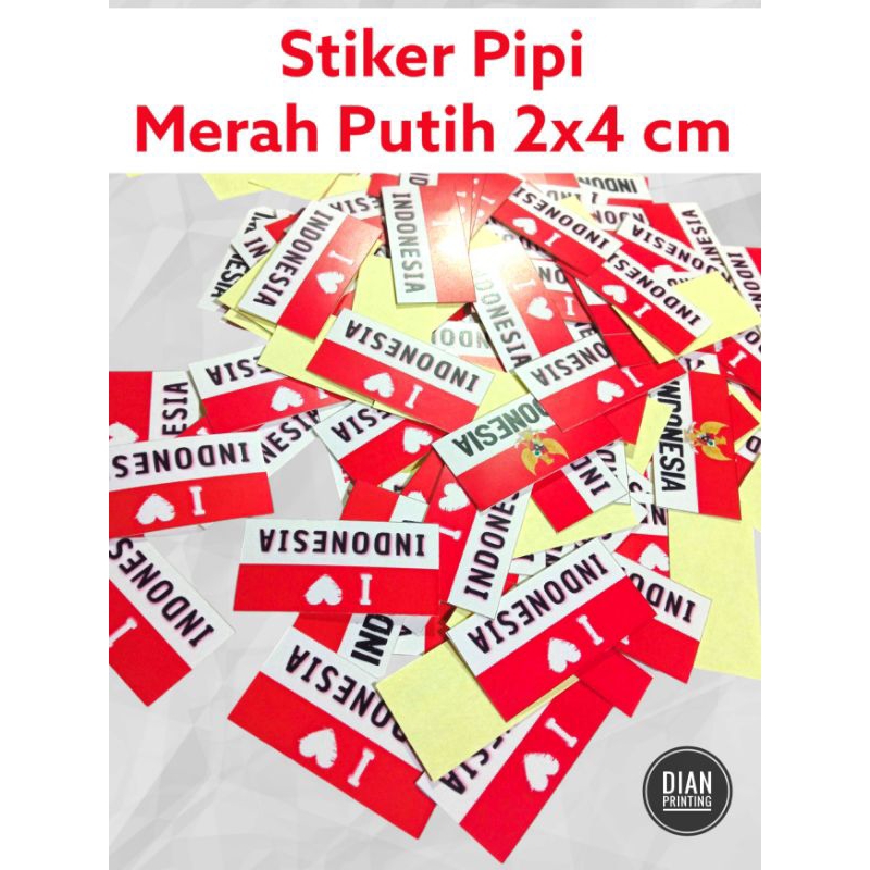 

Stiker pipi merah putih / kemerdekaan / bendera indonesia