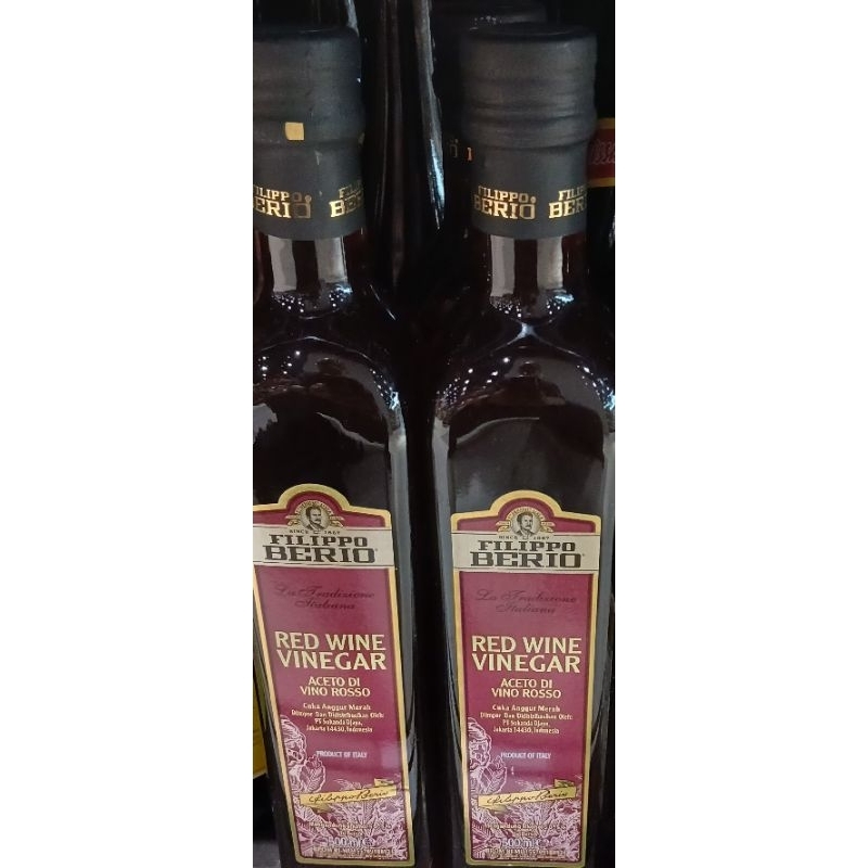 

FILIPPO BERIO Red Vinegar Cuka Merah 500ml - LM