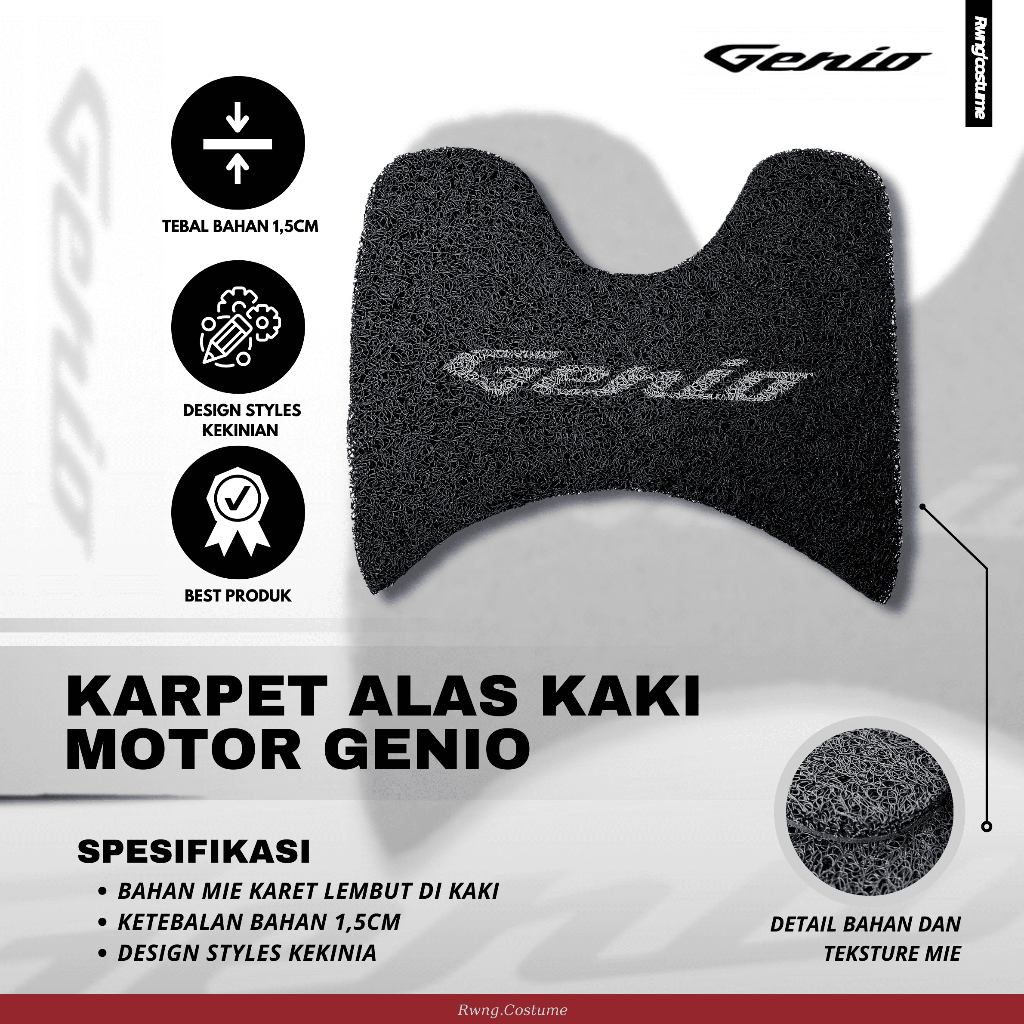 Karpet Alas Kaki Motor Genio / Karpet Motor Genio