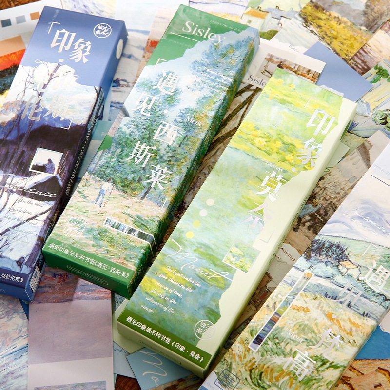 

[PER BOX] Pembatas Buku / Paper Bookmark Painter Series