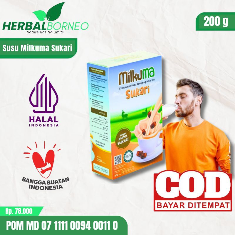 Etawa Susu Milkuma Rasa Kurma Sukari BPOM 200 gram