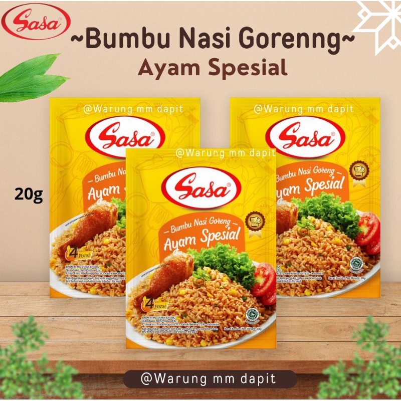 

Bumbu Nasi Goreng Rasa Ayam Spesial Merek Sasa
