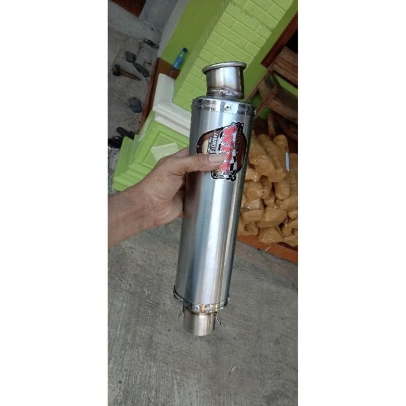 silincer wrx bulat inlet50 panjang 30cm bas padet