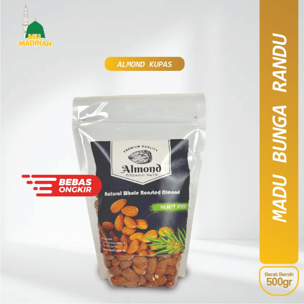 Kacang Almond Panggang 1kg | Siap Makan
