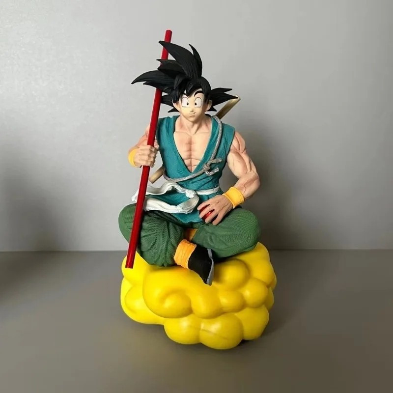 Action Figure Dragon Ball Z KAI Son Goku with Awan Kinton Nembus Statue Figure - GT