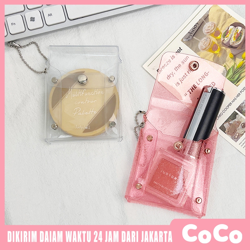 Glitter PVC Jelly Mini Card Pouch / Dompet Kartu