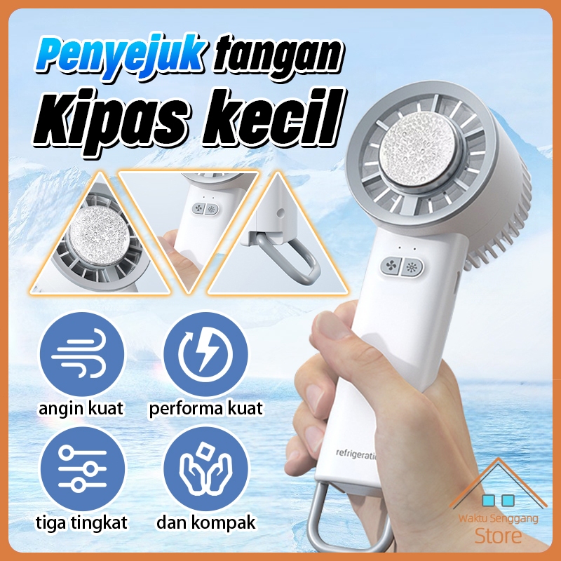 kipas angin portable Mini Fan Portable Semiconductor Cooling Tech miniso kipas angin mini