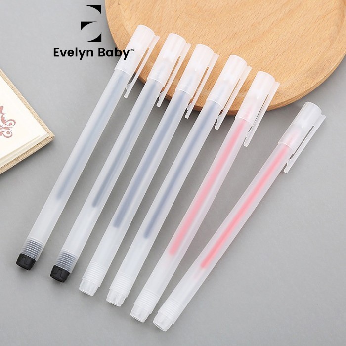

Pulpen Transparant Tinta Gel 0.5Mm evlyn