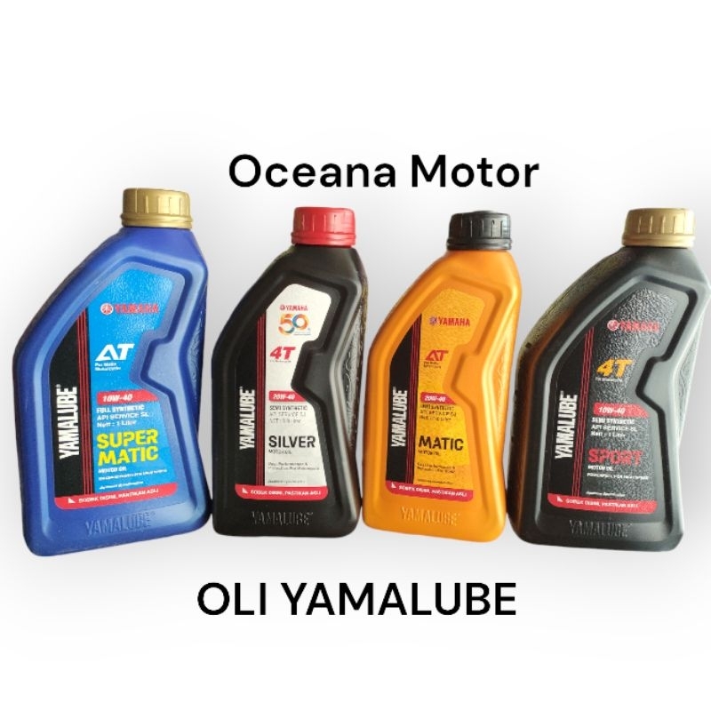 OLI YAMALUBE 800ml SILVER, OLI YAMALUBE MATIC 800ml, OLI YAMALUBE 1LT , SUPER MATIC KEMASAN BARU ORI