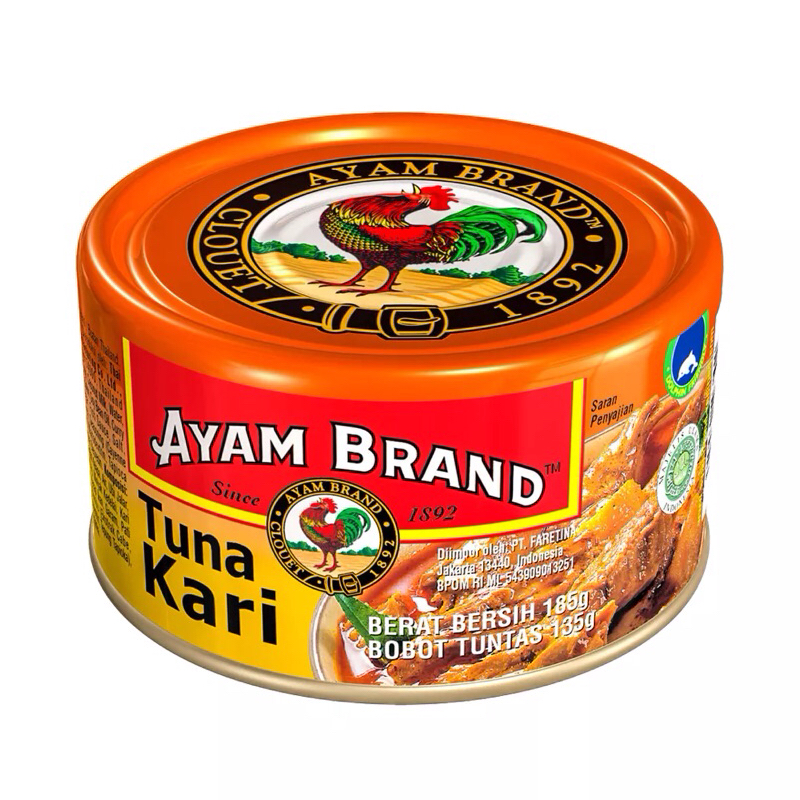 

( PAKET RAMADHAN BELI 1 GRATIS 1 ) Ayam Brand Tuna Kari 185 gr Ikan Tuna Saus Kari Dalam Kemasan Kaleng