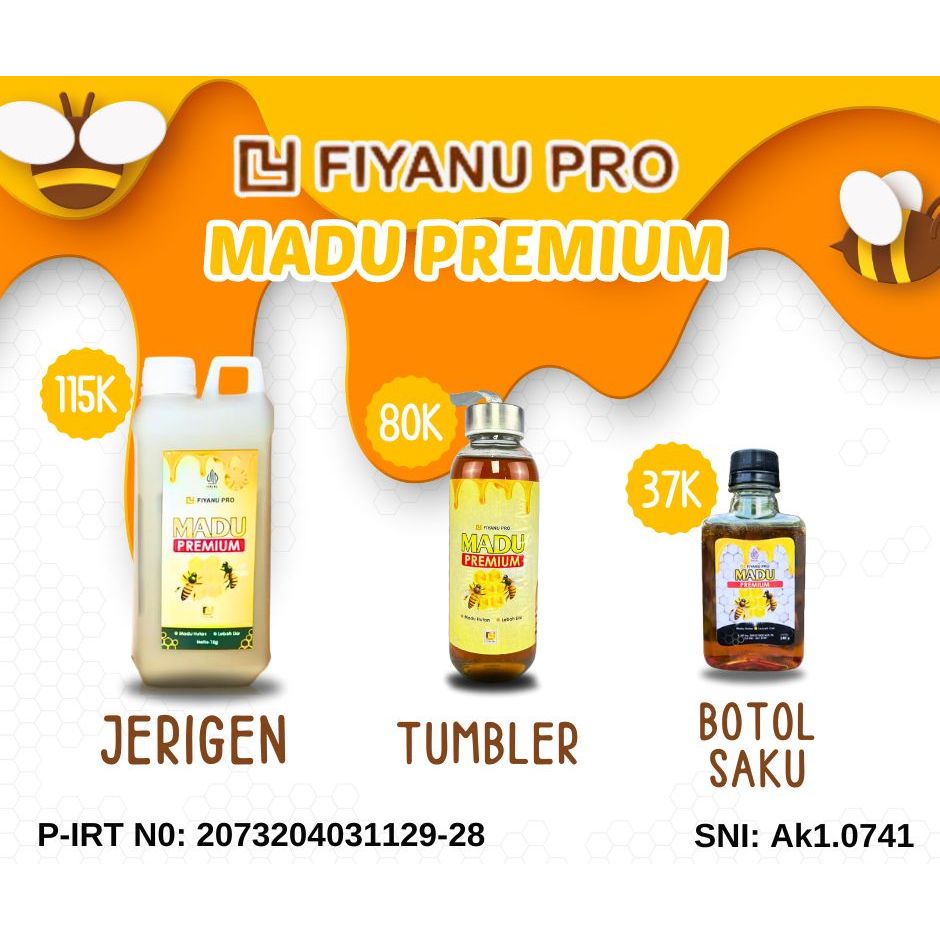 

Madu Hutan Asli Murni Multiflora 100% Tanpa Campuran Apapun - Premium Fiyanu Pro