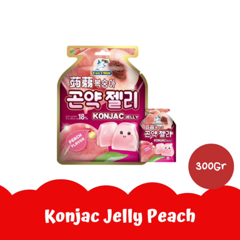 

Permen Jeli Konjac Rasa Peach / Peach Konjac Jelly (20g x 15 pcs)