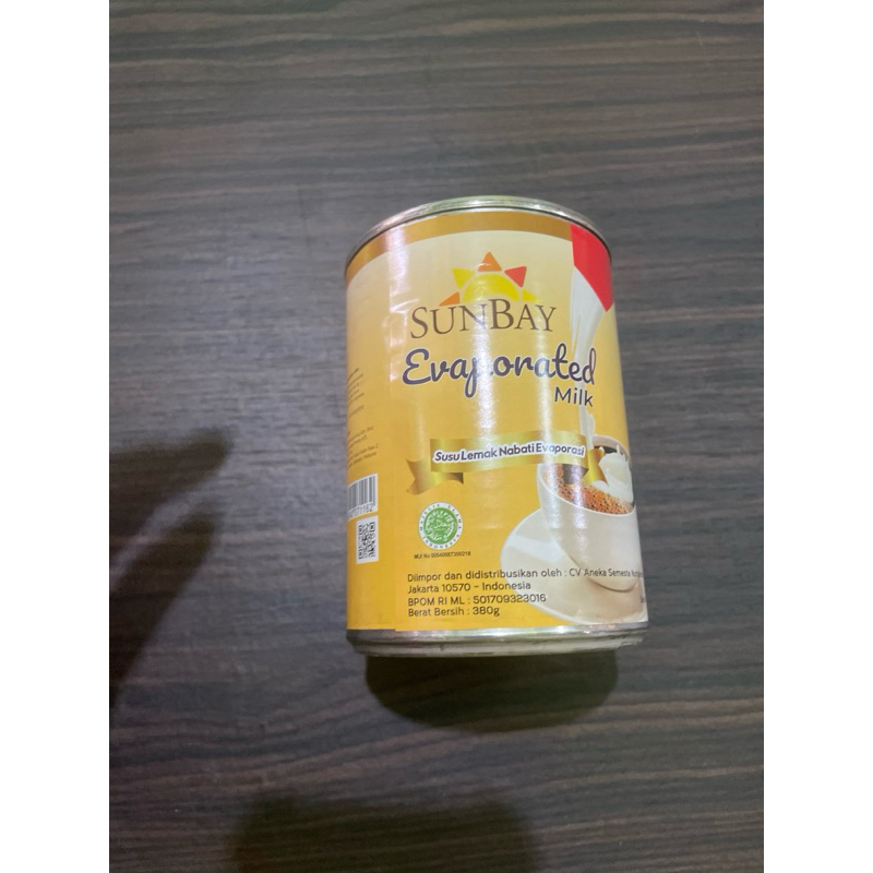 

sunbay susu evaporasi kemasan 380gr