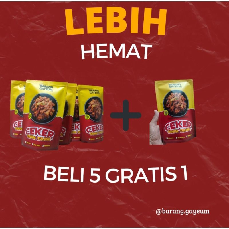 

LEBIH HEMAT !!! BELI 5 GRATIS 1 CEKER TANPA TULANG MIX VARIAN