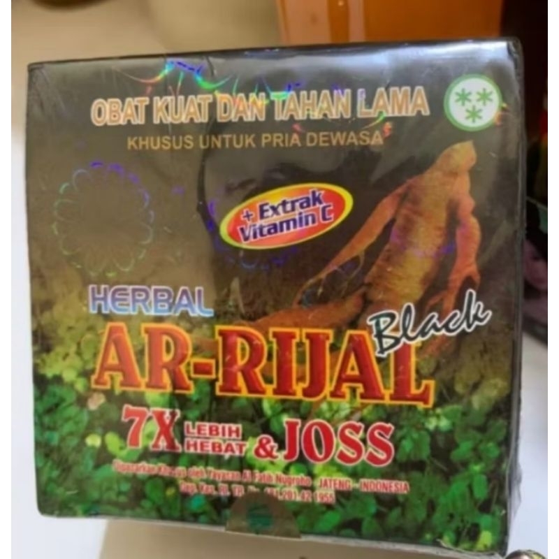 Herbal Ar-Rijal Black/Kapsul 7x