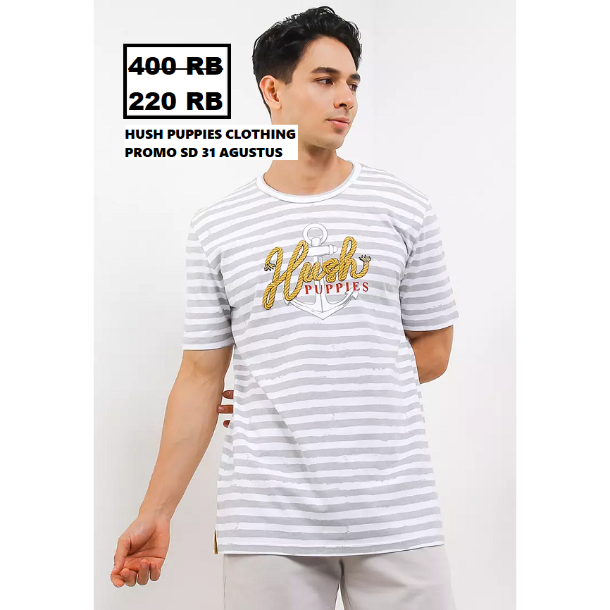 Kaos Hush Puppies pria seri ANCORA NAUTICAL STRIPE sale original store