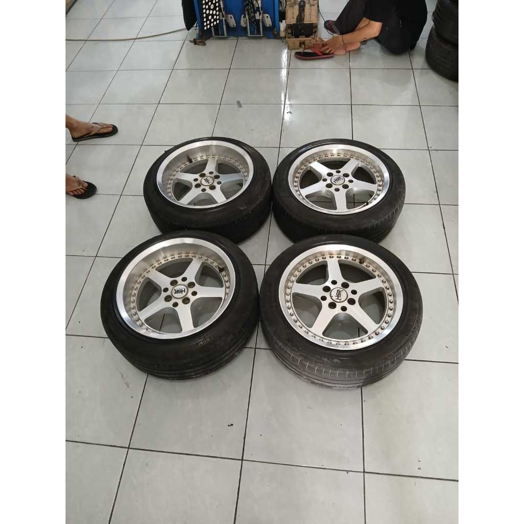 Velg Mobil Bekas model Celong ARMBAR(HSR)R16X7,5/8,5 baut 4 pcd 8X100/114 ET35/25 + BAN HK 195 50 R1