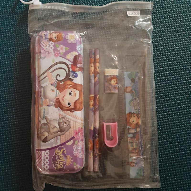 

Peralatan sekolah anak pensil set + crayon ( take all)