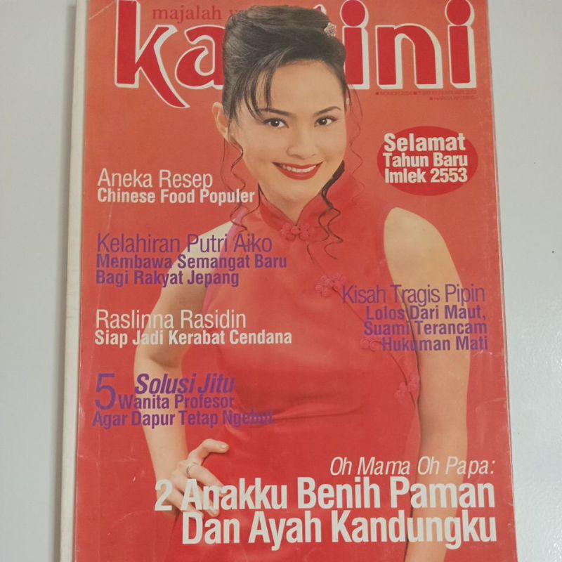 Majalah Kartini Tahun 2002 Cover Nathalie Gondho Soerjo