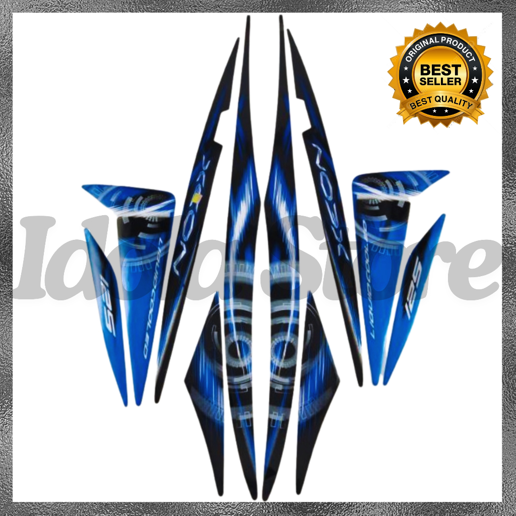 Stiker Striping Yamaha Xeon 125 2012 Biru List Body Motor Yamaha Xeon 125 2012 Terbaik