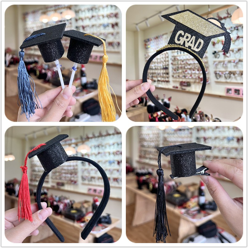 TK4 Bando / aksesoris kepala / hiasan wisuda topi kecil
