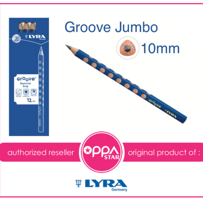 

Pencil Pensil Lyra Groove Jumbo B Belajar Menulis Triangular
