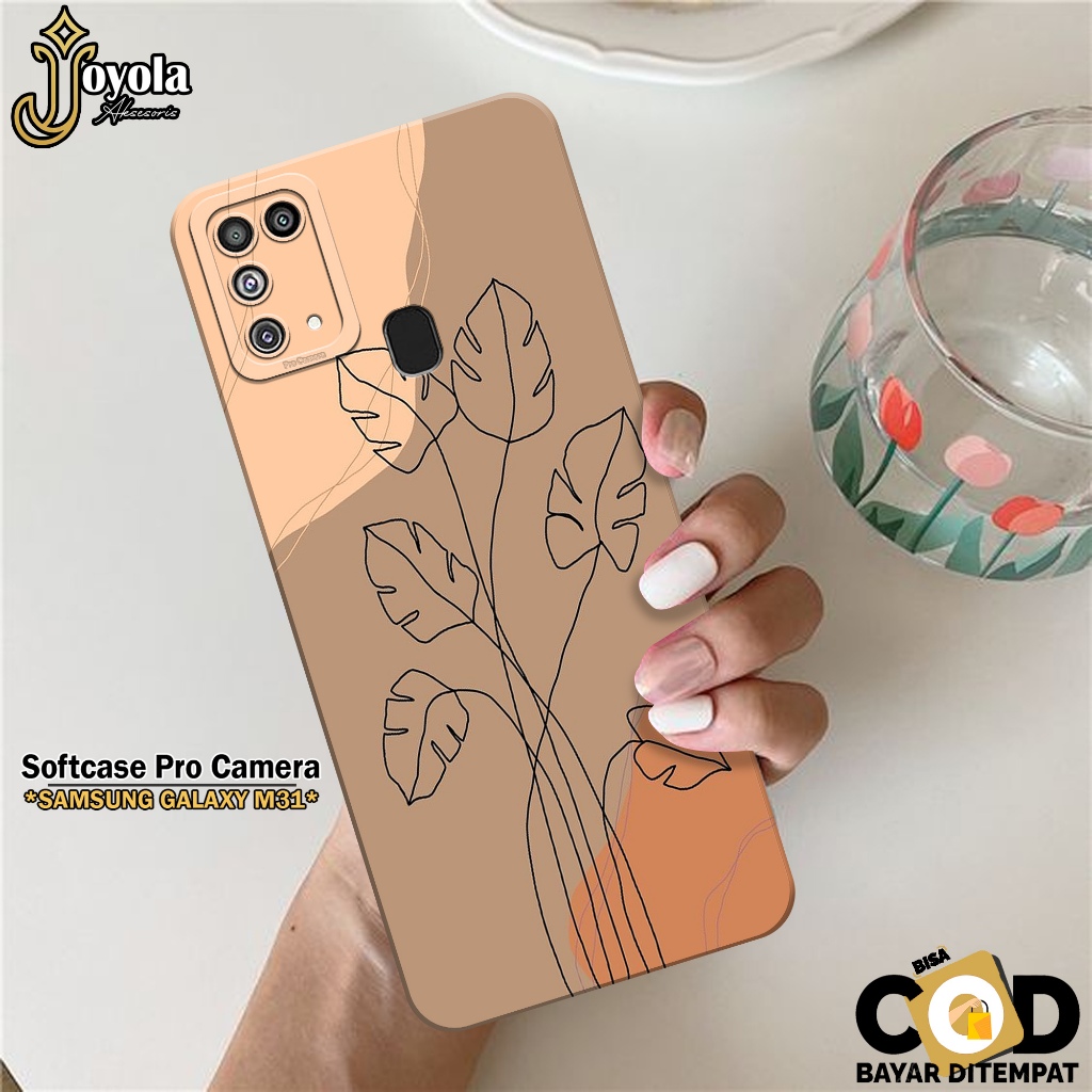 JOYOLA Case Samsung Galaxy M31 - Fahion Case Pattern - Softcase Samsung Galaxy M31 - Pro Camera - Ca