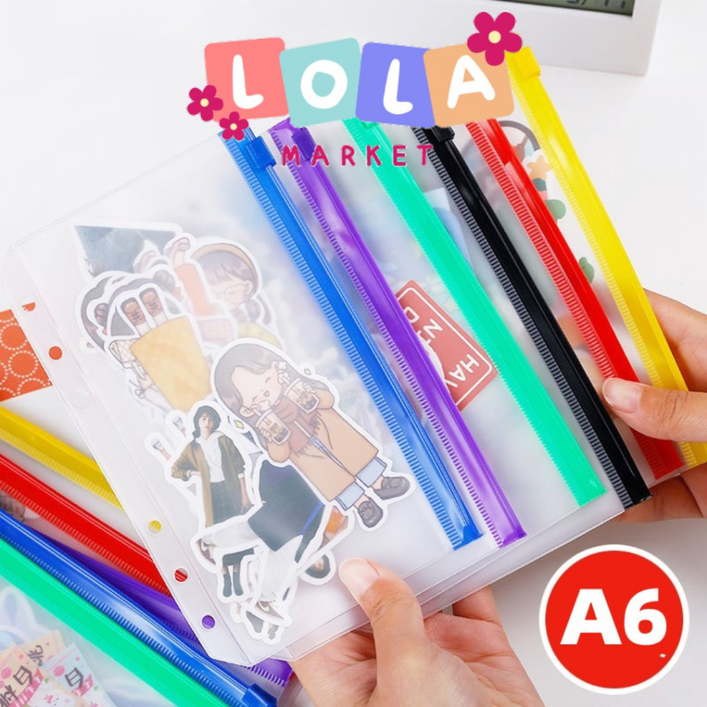 

ZIPLOCK BINDER/Binder Divider/Zipper Pocket/ZIPLOCK SLEEVE WARNA WARNI