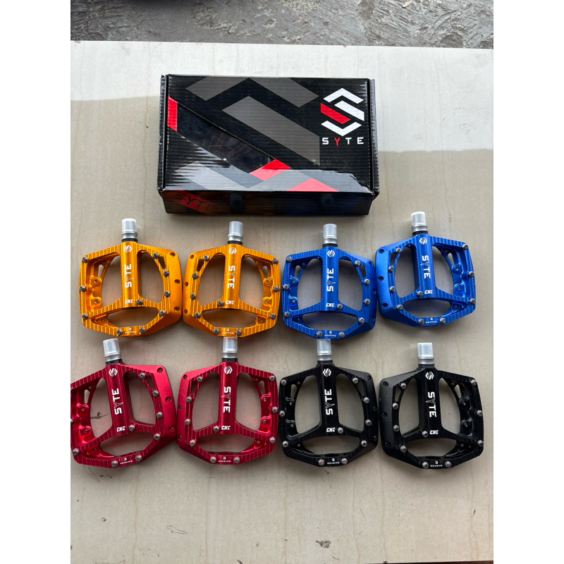 pedal syte 411 alloy aloy 3 bearing cnc sepeda minion lipat federal mtb fixie