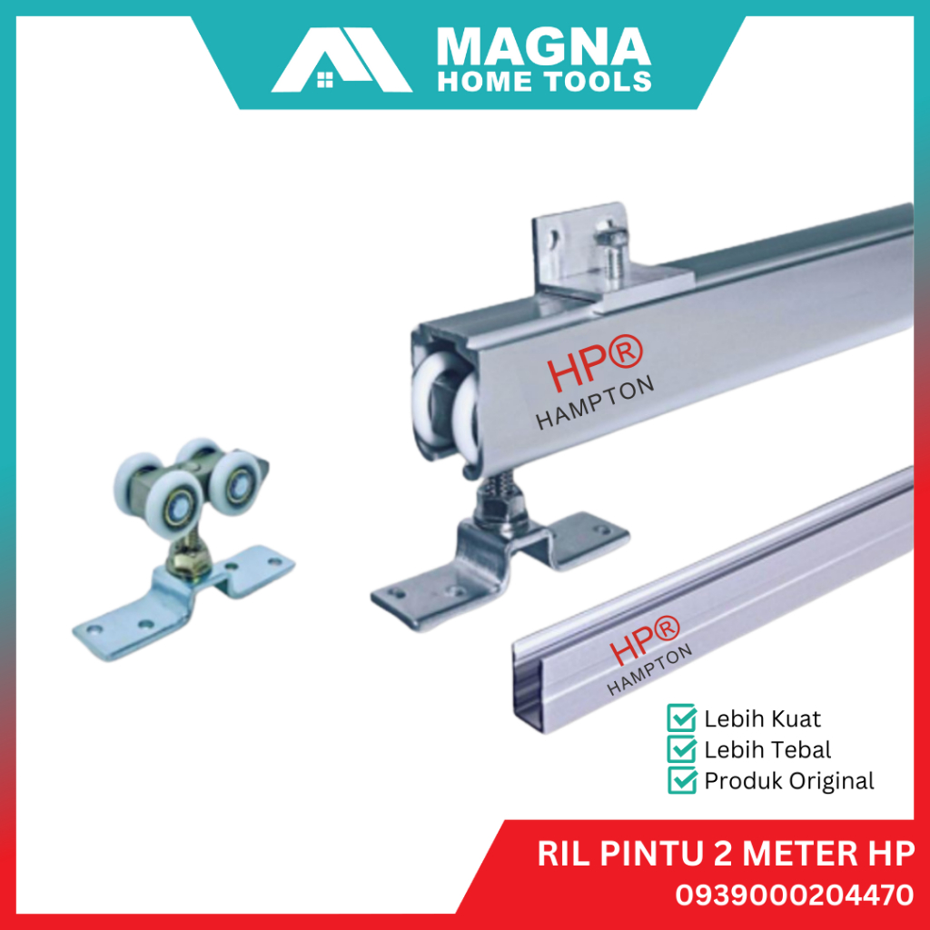 REL PINTU GESER/SLIDING GANTUNG 2 METER TEBAL HP [ORIGINAL]