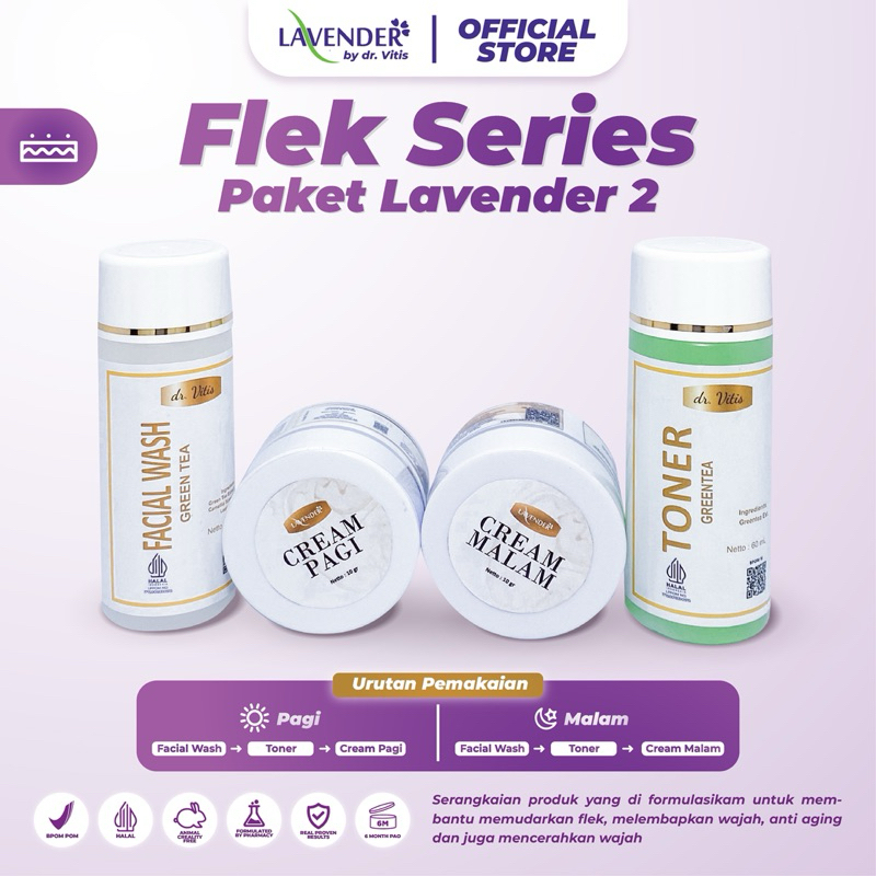 Paket Flek Series | Paket Flek | Skincare Flek | Flek | Lavender | Lavender Skincare