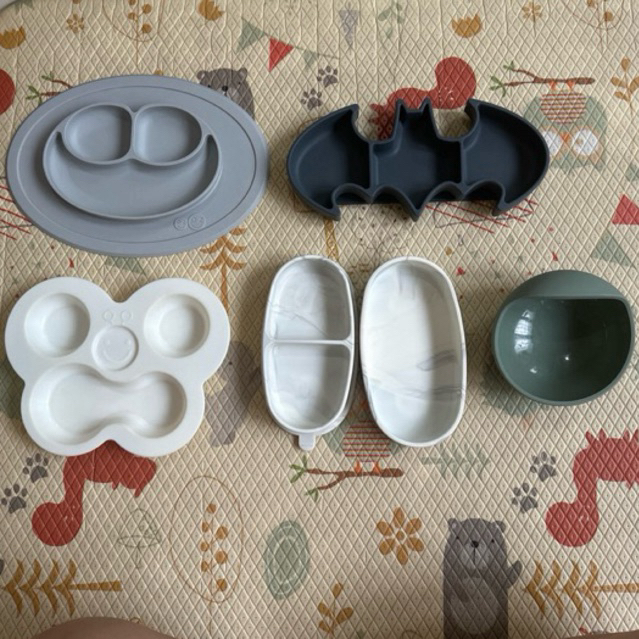 Preloved Piring Suction Anak / Bayi snack keeper ezpz, Richell, harvs studio, Bumkins, Eco Rascals, 