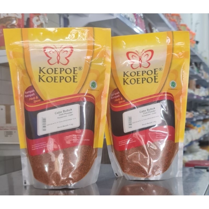 

Koepoe Cabai Bubuk 1kg/Chili Power Koepoe Koepoe 1kg/Cabai Bubuk Asli 100%