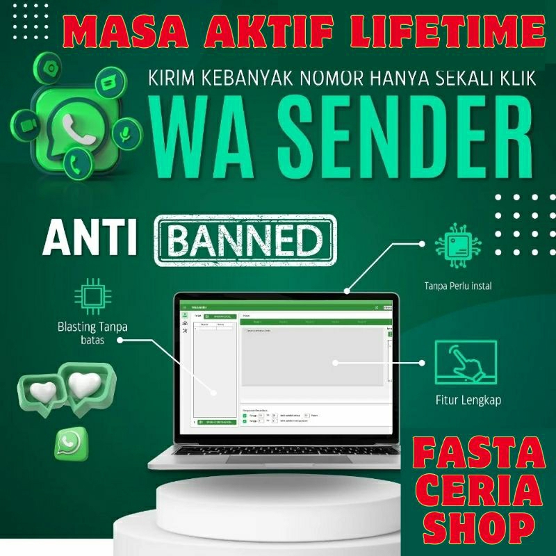 Whatsapp Blaster Pro Anti Blokir Anti Banned LISENSI ORIGINAL