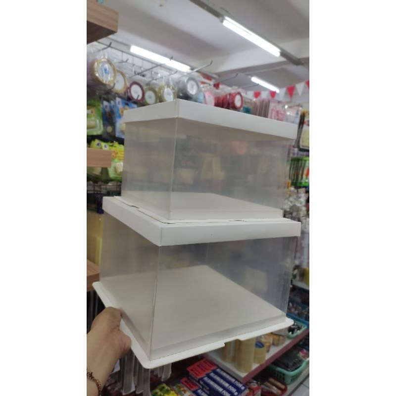

(6pc)(25cm)SILVANA - BOX KUE SILVANA TRANSPARANT/BOX HANTARAN/BOX KUE TART/BOX MEWAH