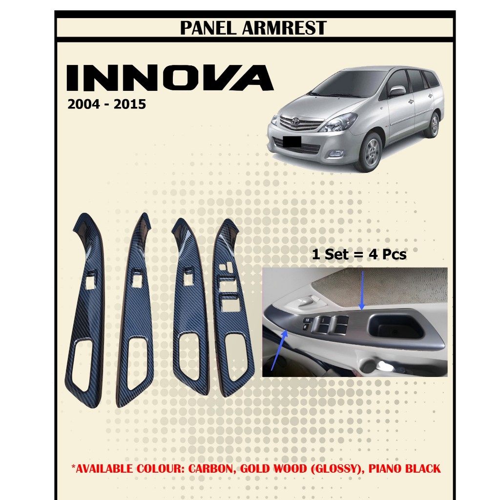 Panel Wood Model Ganti Copot Toyota Innova 2004 - 2015 Wood